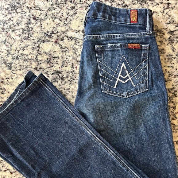 7 For All Mankind “A” Pocket Flare Jeans - Picture 3 of 5